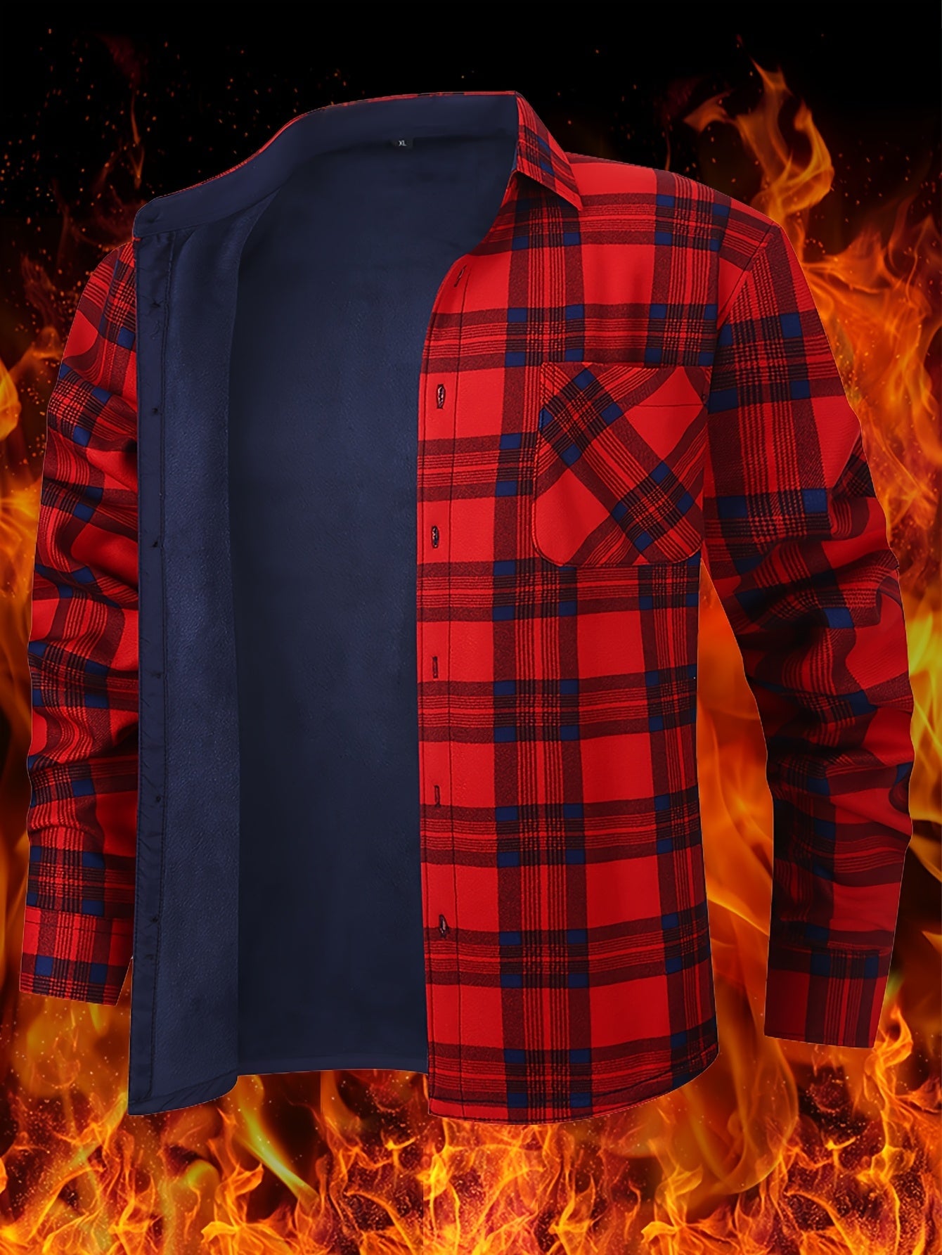 Men's Versatile Plaid Single-Breasted Jacket – view 5