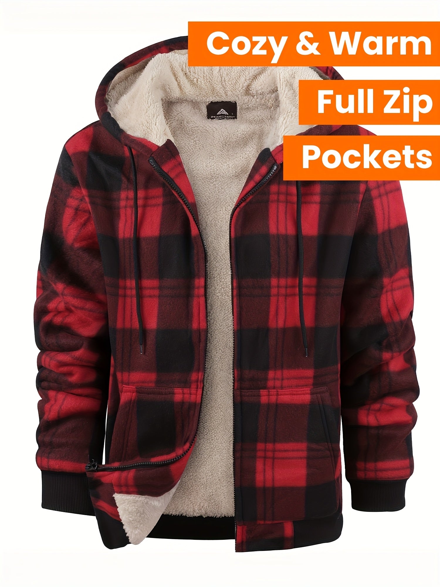 Men's Versatile Plaid Zip-Up Jacket – view 2