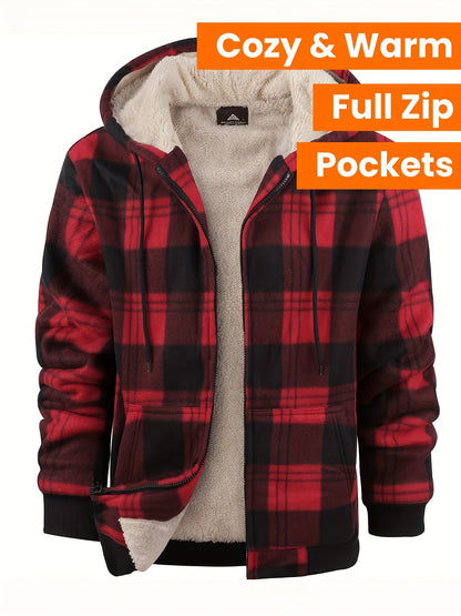 Men's Versatile Plaid Zip-Up Jacket – view 2