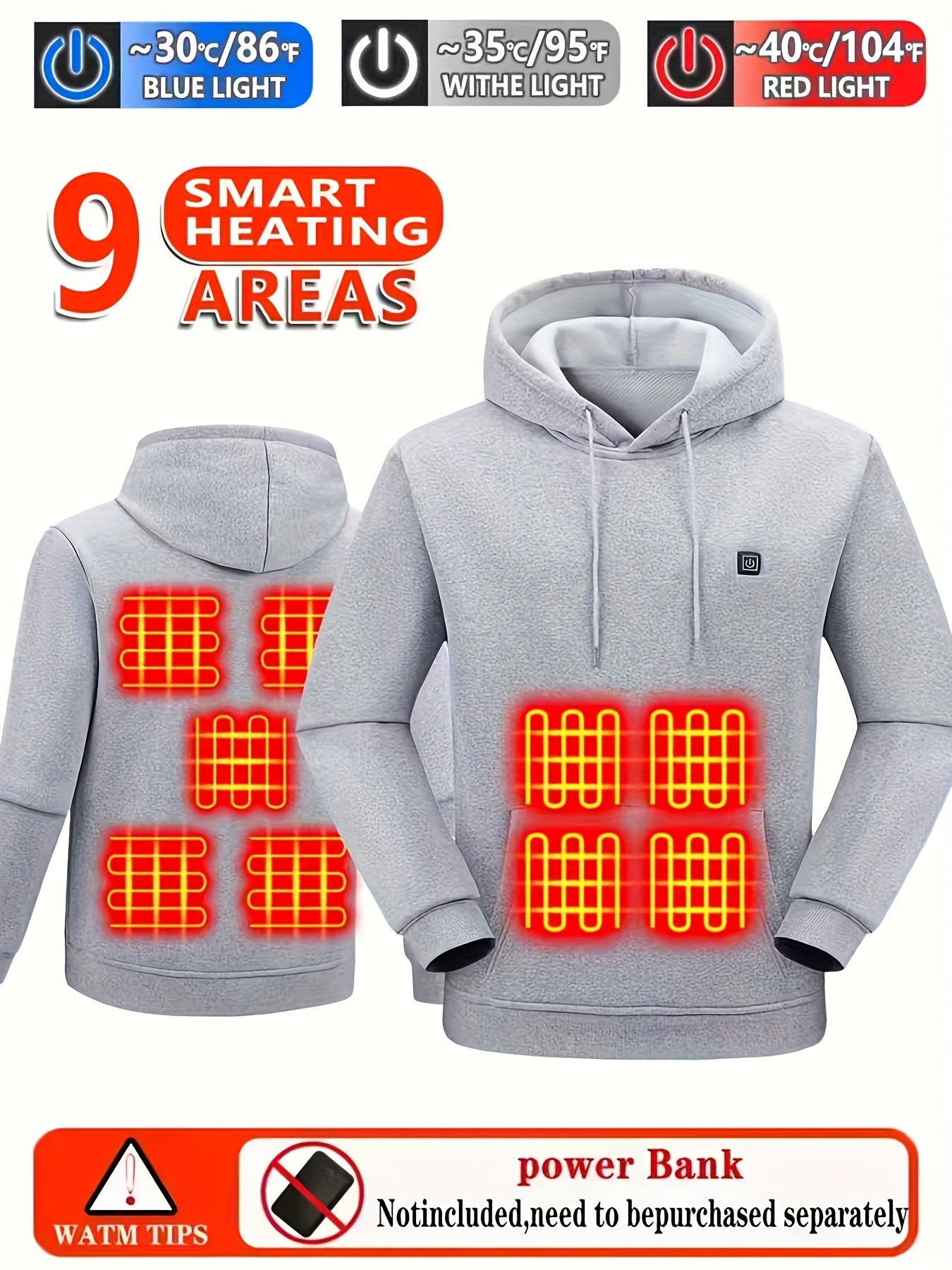 Men's Versatile Pullover Hoodie – Black – Black option – view 2