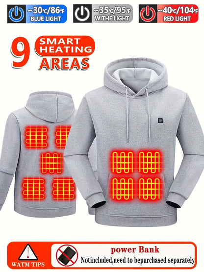 Men's Versatile Pullover Hoodie – Black – Black option – view 2