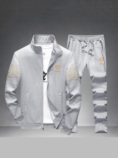 Men's Versatile Zip-Up Cardigan – Black – main product image