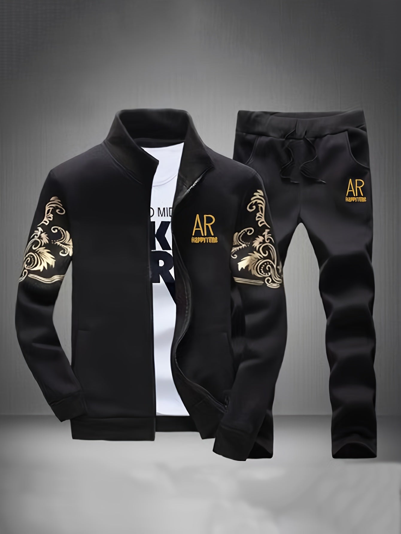 Men's Versatile Zip-Up Cardigan – Black – view 9