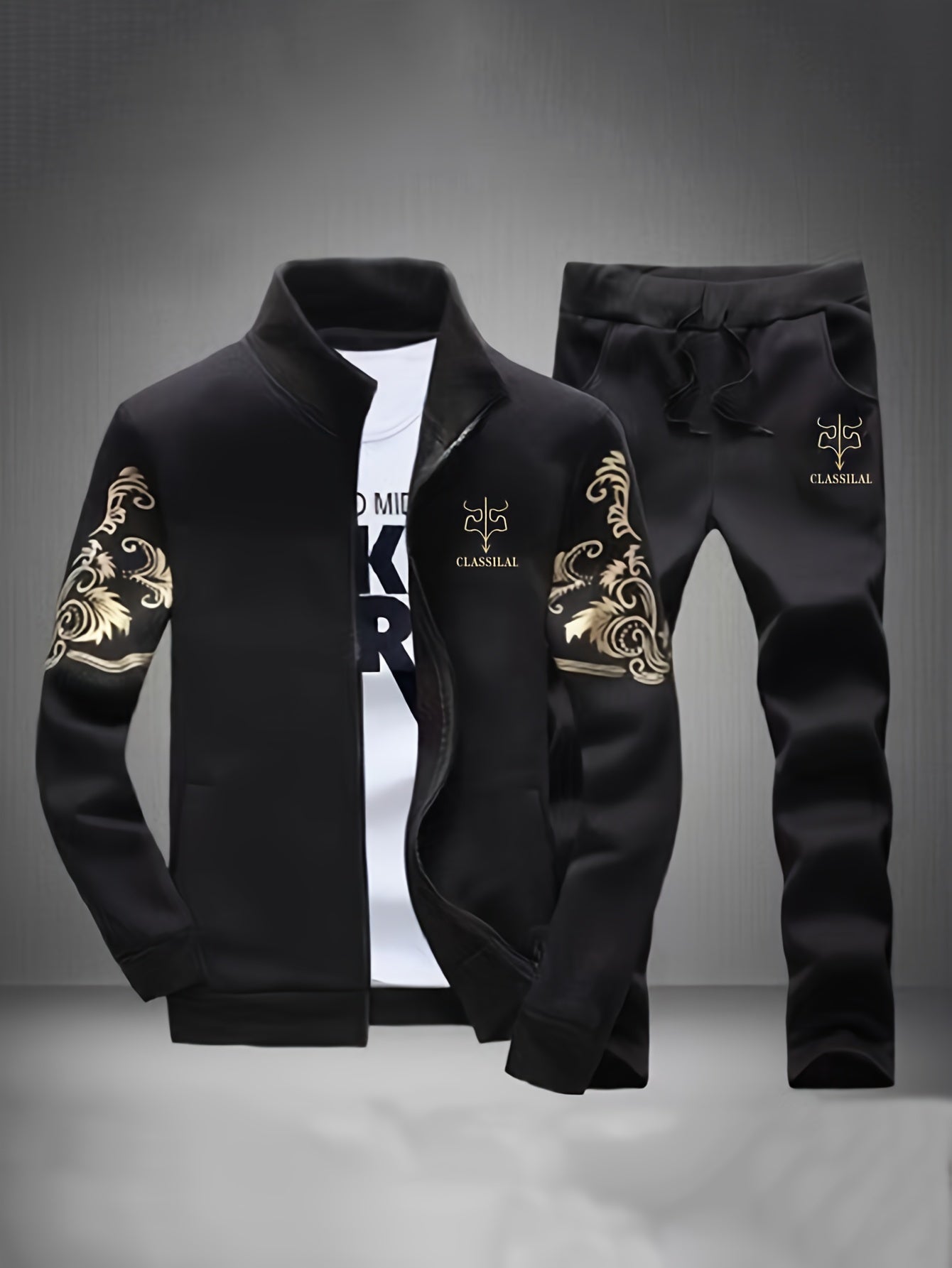 Men's Versatile Zip-Up Cardigan – Black – view 11