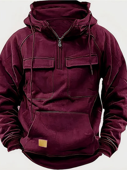 Men's Versatile Zip-Up Hoodie – Sizes 0XL–3XL – main product image
