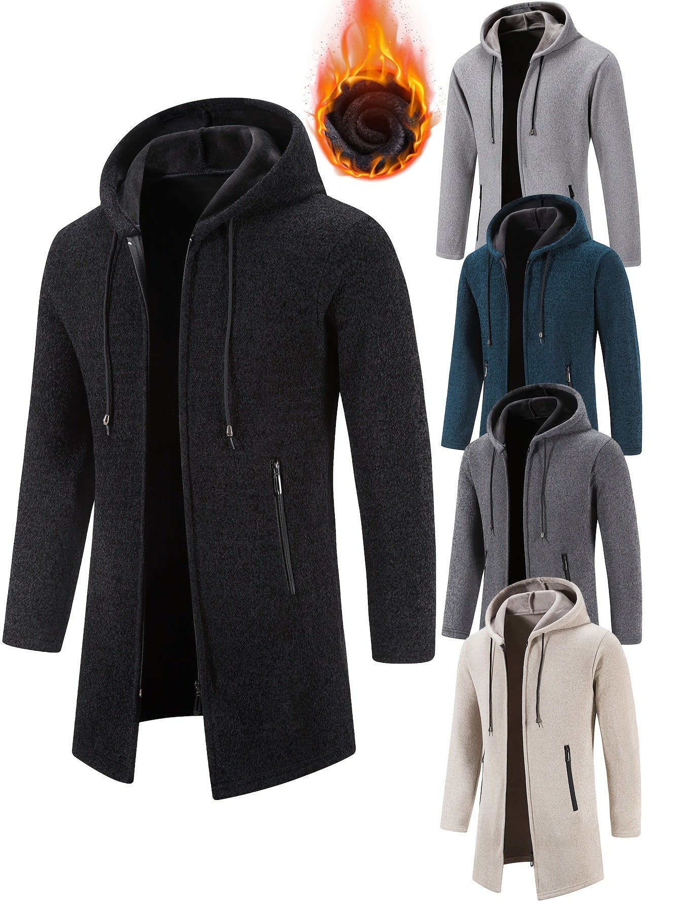Men's Versatile Zip-Up Hoodie – Sizes S–XXL – main product image