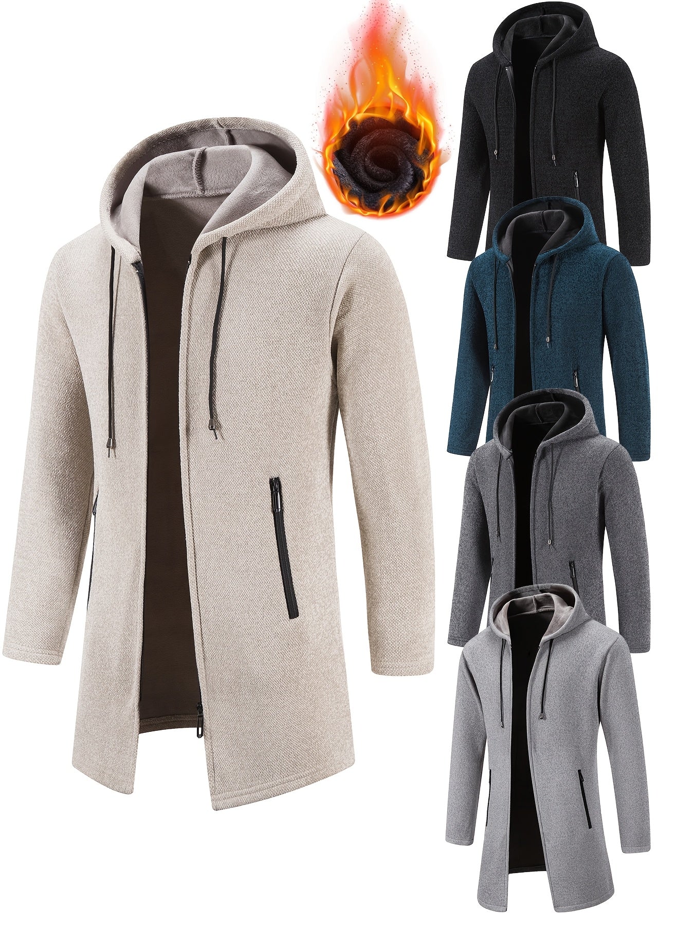 Men's Versatile Zip-Up Hoodie – Sizes S–XXL – view 4