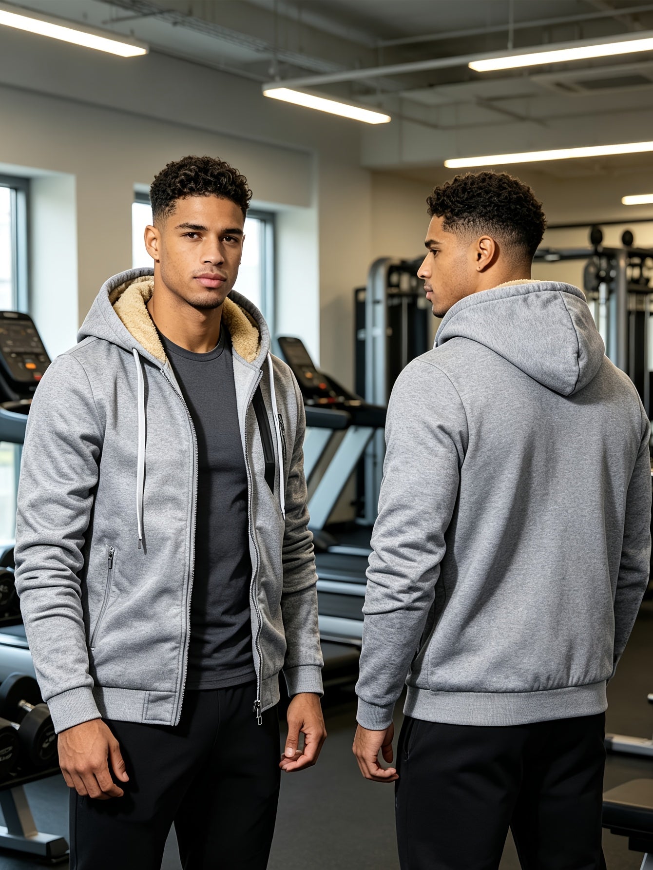 Men's Versatile Zip-Up Hoodie – Sizes XS–XXL – main product image