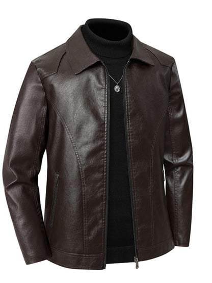 Men's Versatile Zip-Up Jacket – Black / Beige – view 6