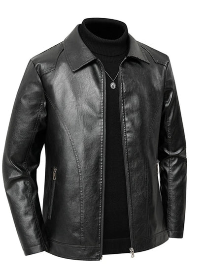 Men's Versatile Zip-Up Jacket – Black / Beige – view 7