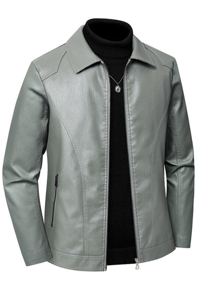 Men's Versatile Zip-Up Jacket – Black / Beige – view 8