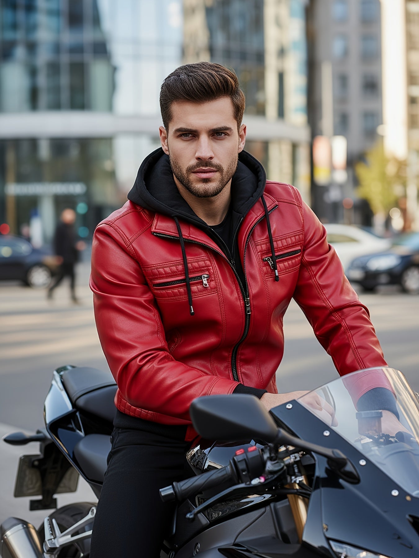 Men's Versatile Zip-Up Jacket – Black Colorway 57509 – view 3