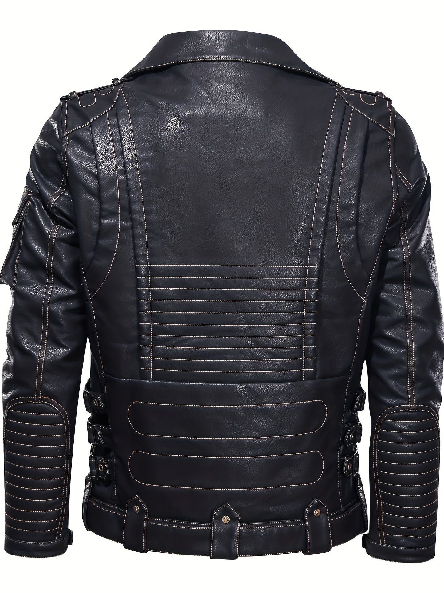 Men's Versatile Zip-Up Jacket – Black Polyester – view 4