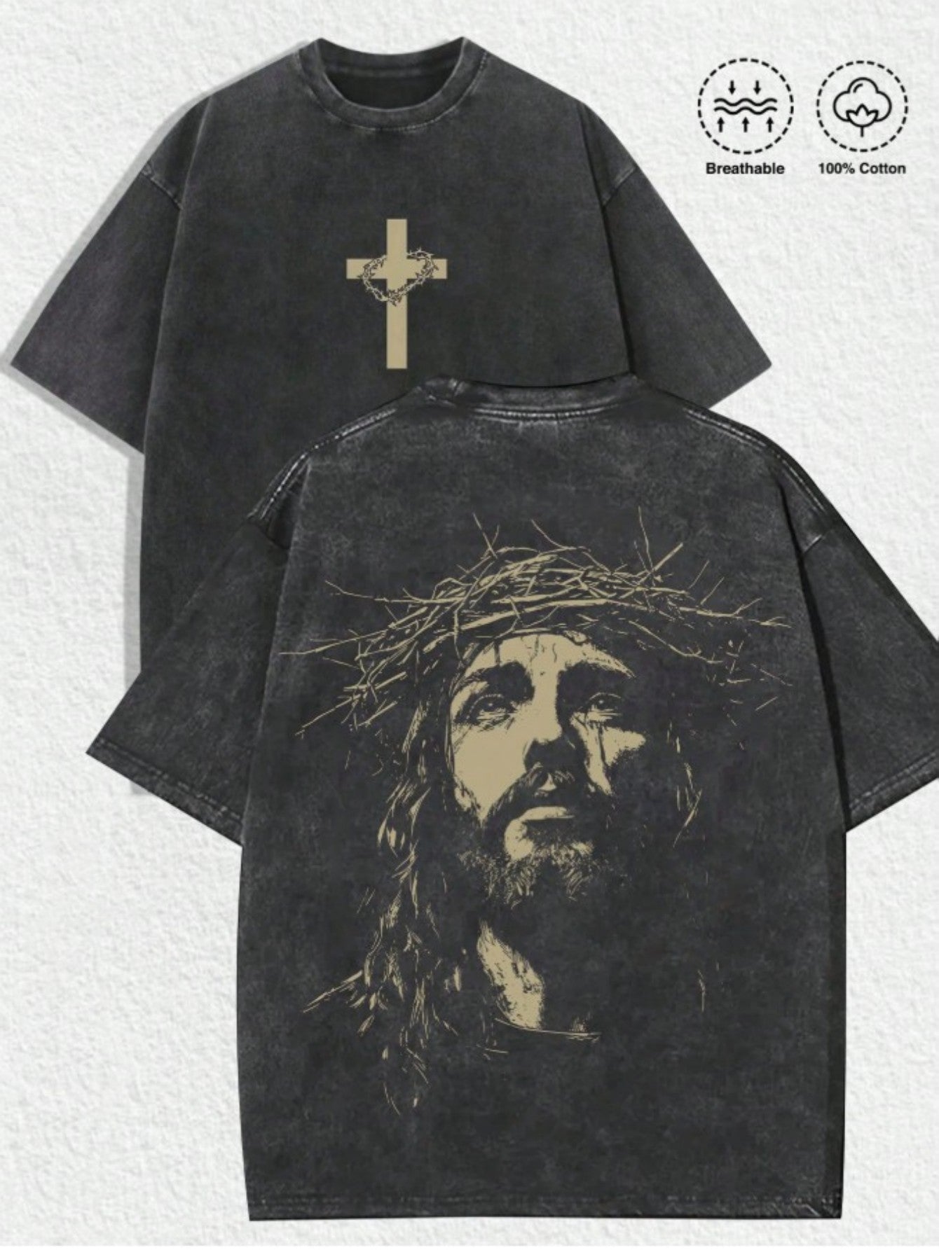 Men's Vintage T-Shirt - Round Neck Short Sleeve – 10-Variant Selection – view 9