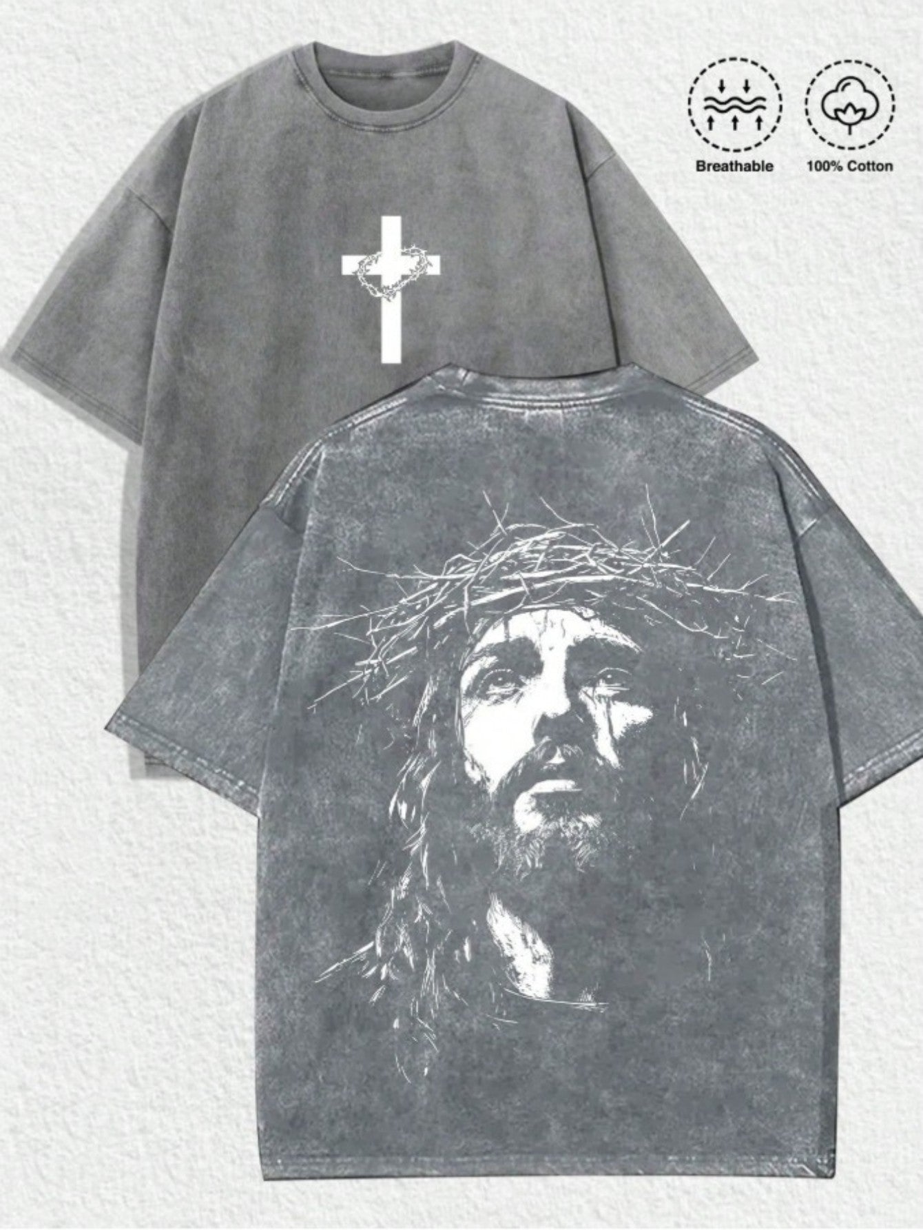 Men's Vintage T-Shirt - Round Neck Short Sleeve – 10-Variant Selection – view 14