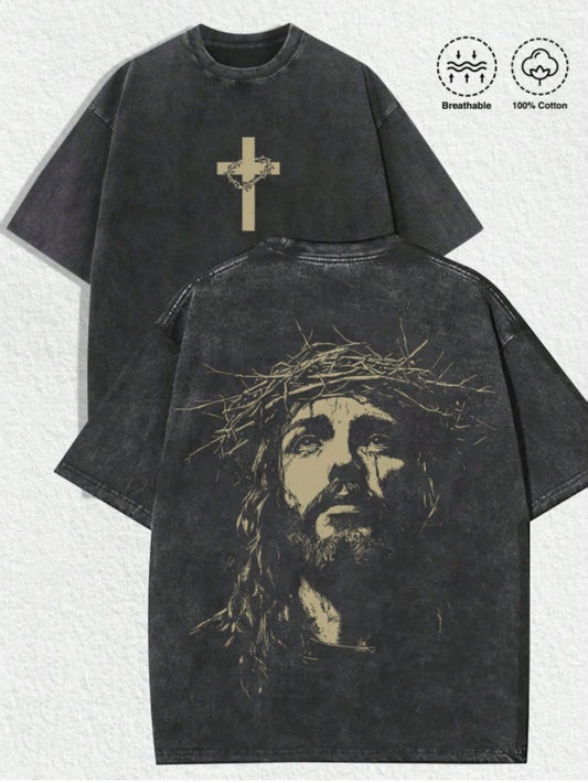 Men's Vintage T-Shirt - Round Neck Short Sleeve – 10-Variant Selection – Black option – main product image
