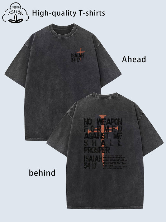 Men's Vintage T-Shirt - Round Neck Short Sleeve – Black / Rose Red – Black option – main product image