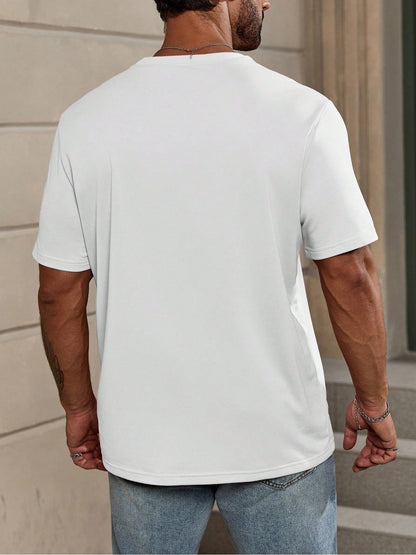 Men's Vintage T-Shirt - Round Neck Short Sleeve – White – view 9