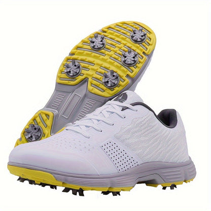 Men's Walking Shoes – Breathable Mesh Non-Slip Sole for Outdoor & – Yellow option – view 4