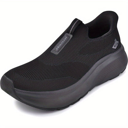 Men's Walking Shoes - Cushioned Support & Wide Toe Comfort – Black option – view 3