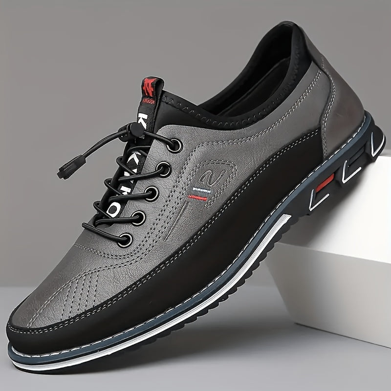 Men's Walking Shoes - Non-Slip Sole Lightweight for Outdoor & – Orange Lace – view 5