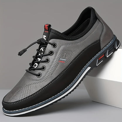 Men's Walking Shoes - Non-Slip Sole Lightweight for Outdoor & – Orange Lace – view 5