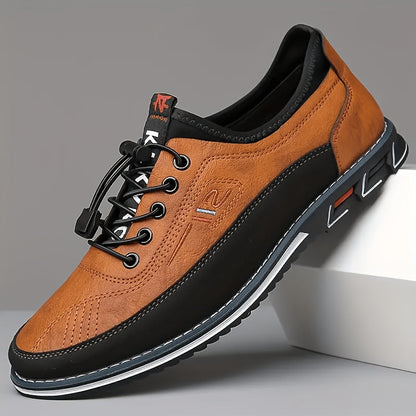 Men's Walking Shoes - Non-Slip Sole Lightweight for Outdoor & – Orange Lace – Orange option – main product image