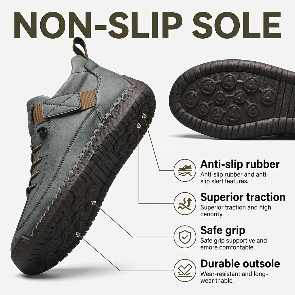 Men's Walking Shoes - Non-Slip Sole Platform Sole for Outdoor & – view 3