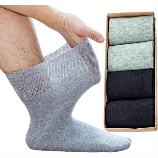 Men's Wide-Tube Socks - 4-Pair Pack - Loose-fit wide-tube design with arch support – main product image