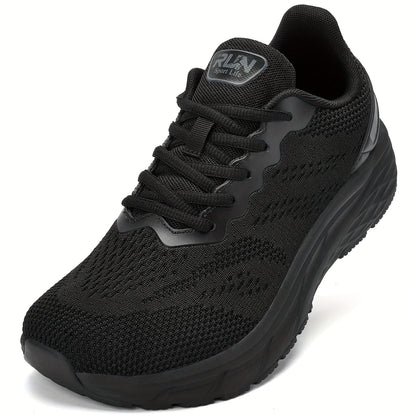 Men's Wide-Width Mesh Sneakers - Memory Foam Cushioned Insole – Black option – view 7