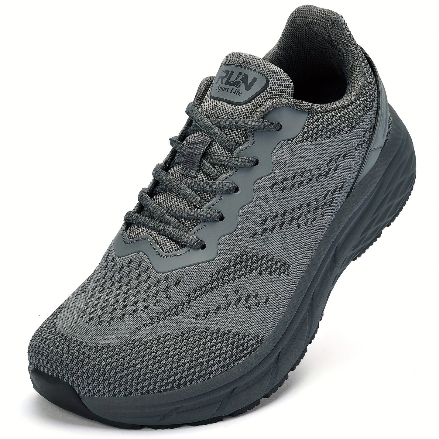 Men's Wide-Width Mesh Sneakers - Memory Foam Cushioned Insole – Black option – view 8