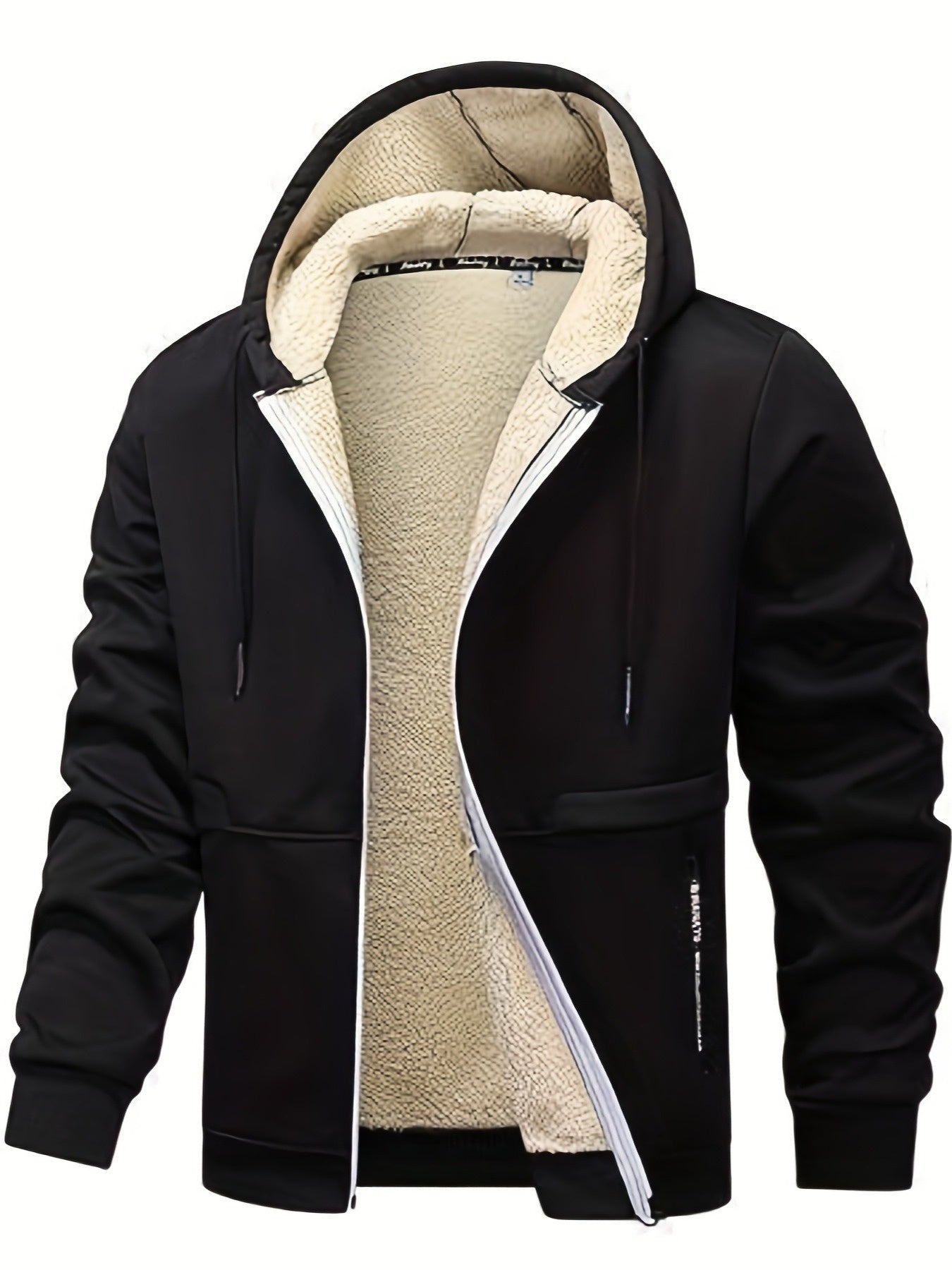 Men's Windproof Fleece Pullover Coat – view 3