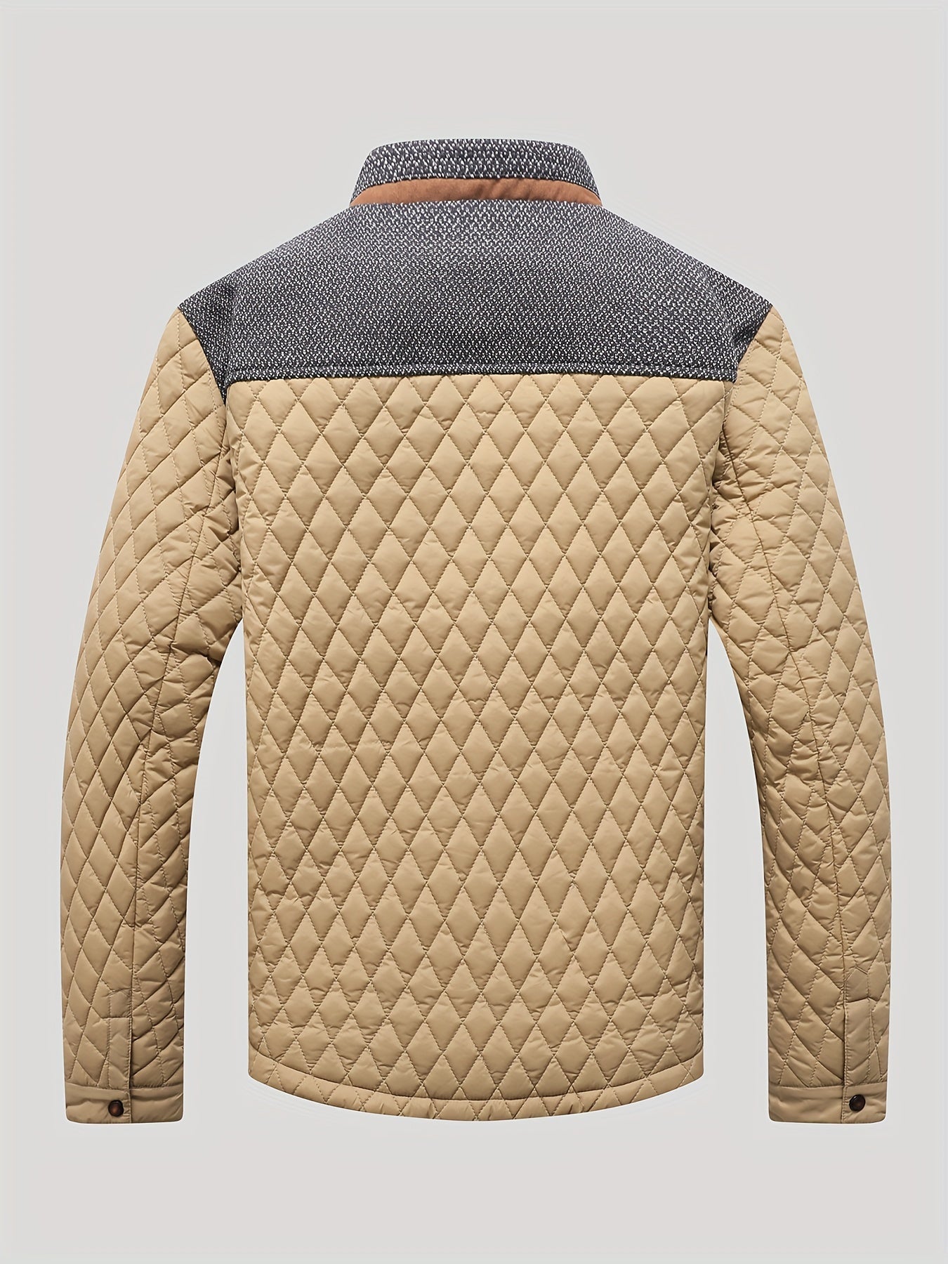 Men's Windproof Plaid Button-Front Jacket – view 6