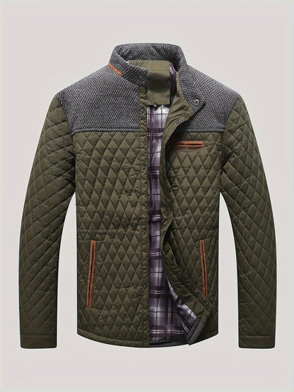 Men's Windproof Plaid Button-Front Jacket – view 7