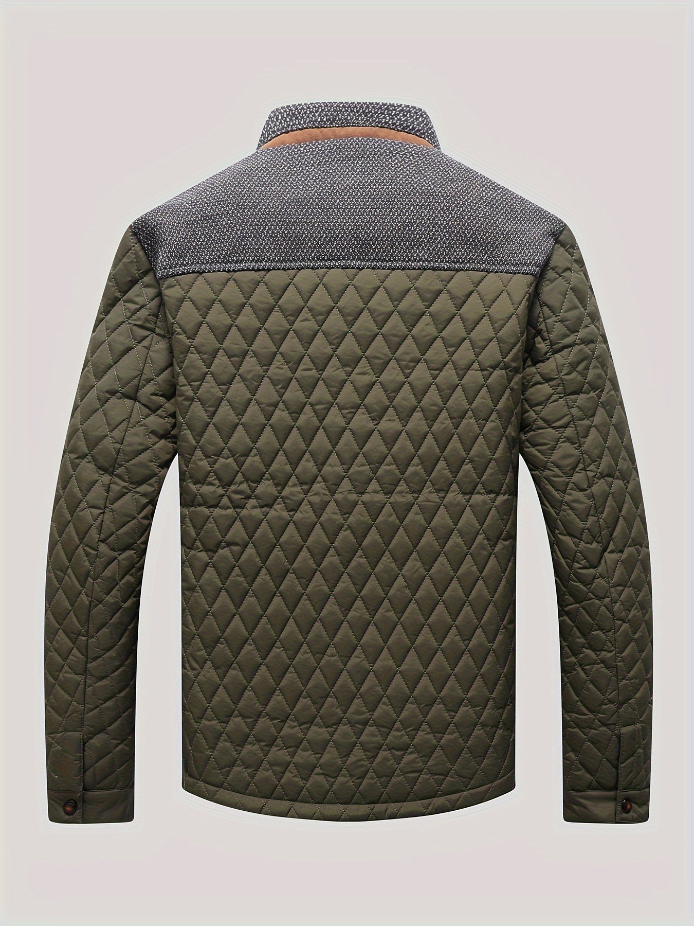 Men's Windproof Plaid Button-Front Jacket – view 8