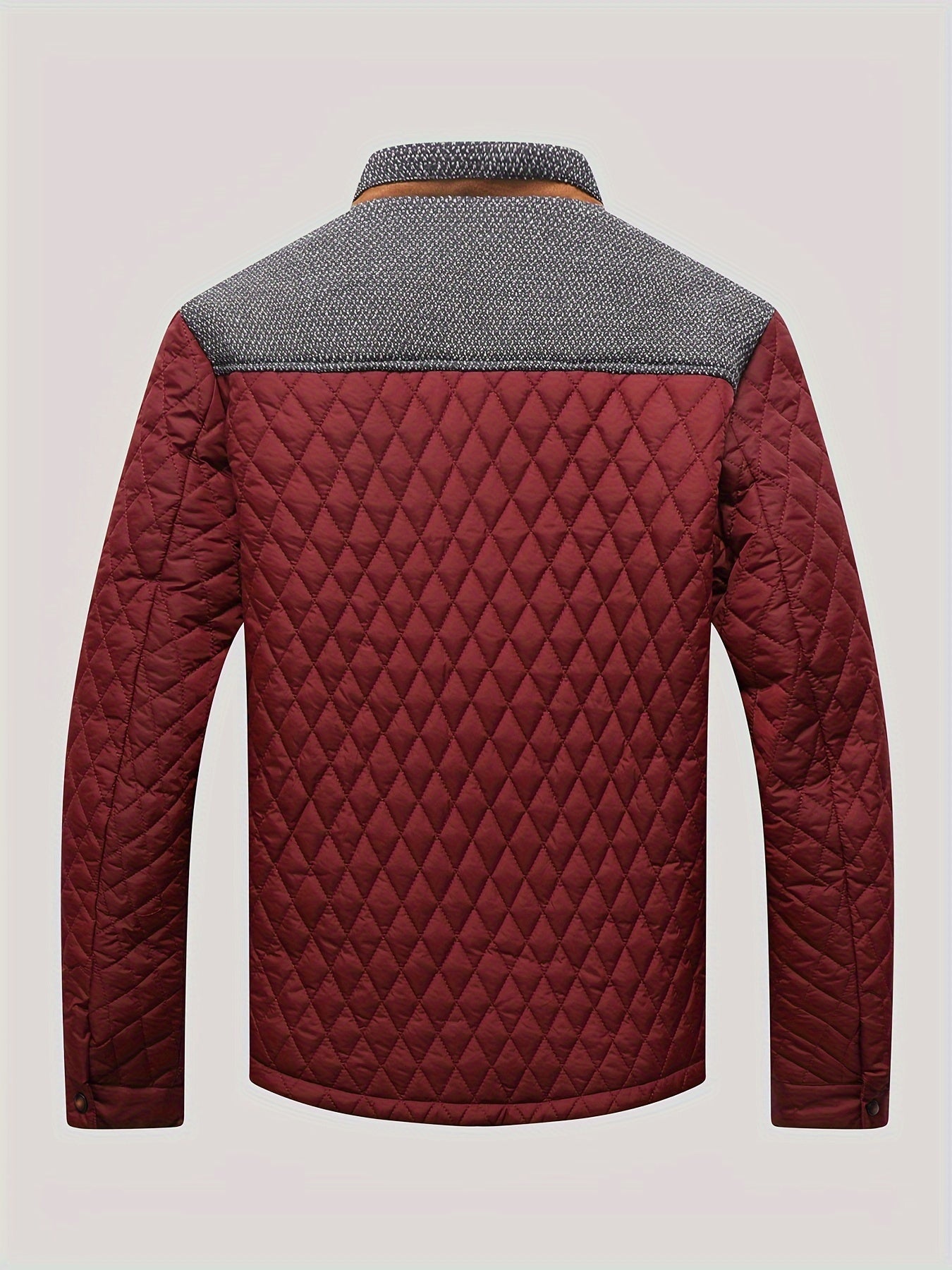 Men's Windproof Plaid Button-Front Jacket – view 10