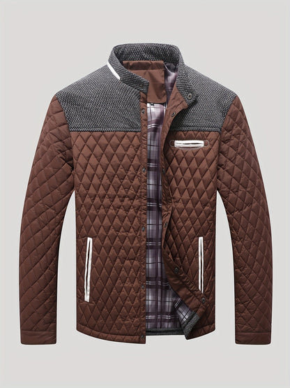 Men's Windproof Plaid Button-Front Jacket – view 16
