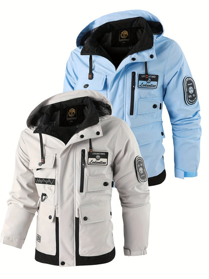 Men's Windproof Pullover Jacket – Ivory White – main product image
