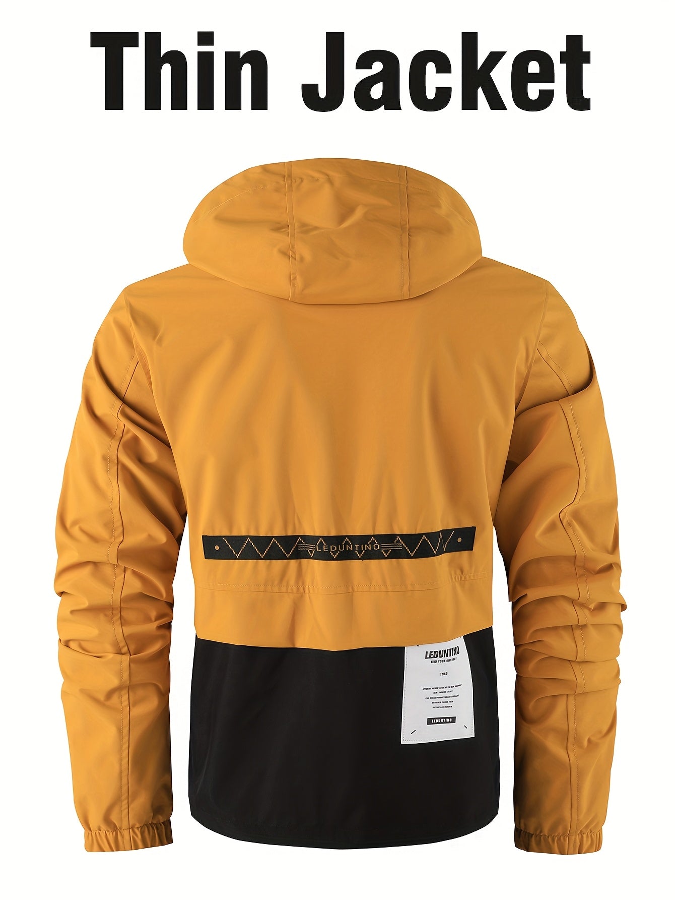 Men's Windproof Pullover Jacket – Ivory White – view 10