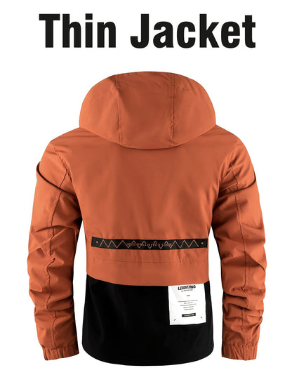Men's Windproof Pullover Jacket – Ivory White – view 12