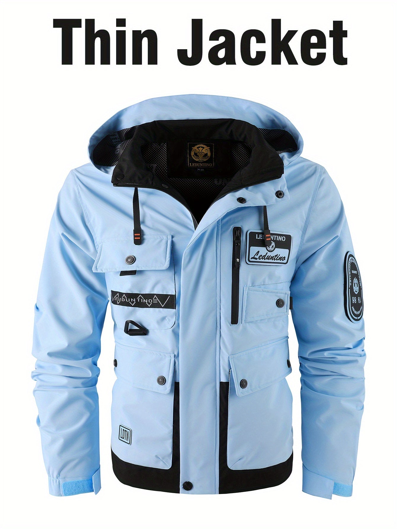 Men's Windproof Pullover Jacket – Ivory White – White option – view 5