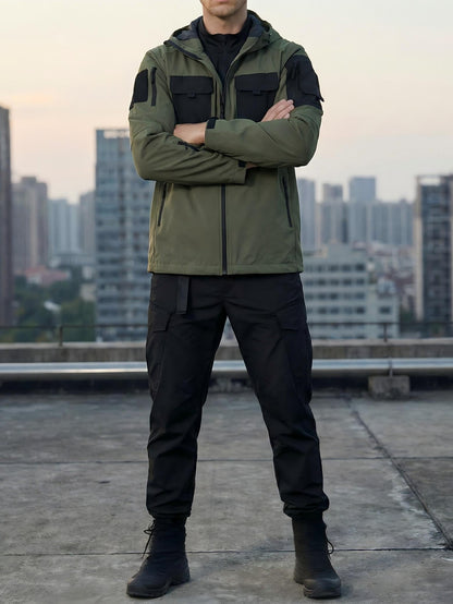 Men's Windproof Zip-Up Coat – Color C / Color B – view 5