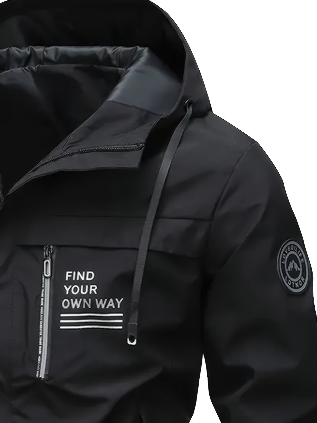Men's Windproof Zip-Up Coat – Sizes S–XXL – view 10