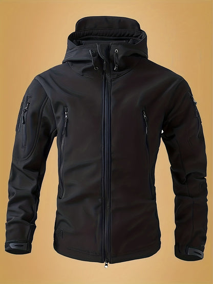 Men's Windproof Zip-Up Coat – Sizes S–XXXL detail view