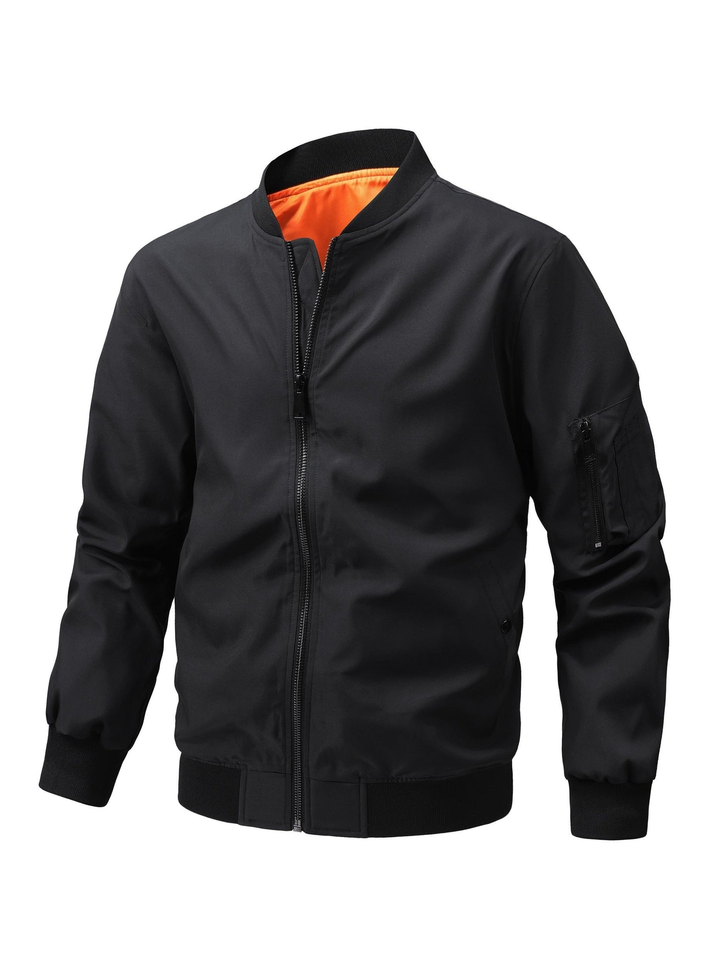 Men's Windproof Zip-Up Jacket – fern green – main product image