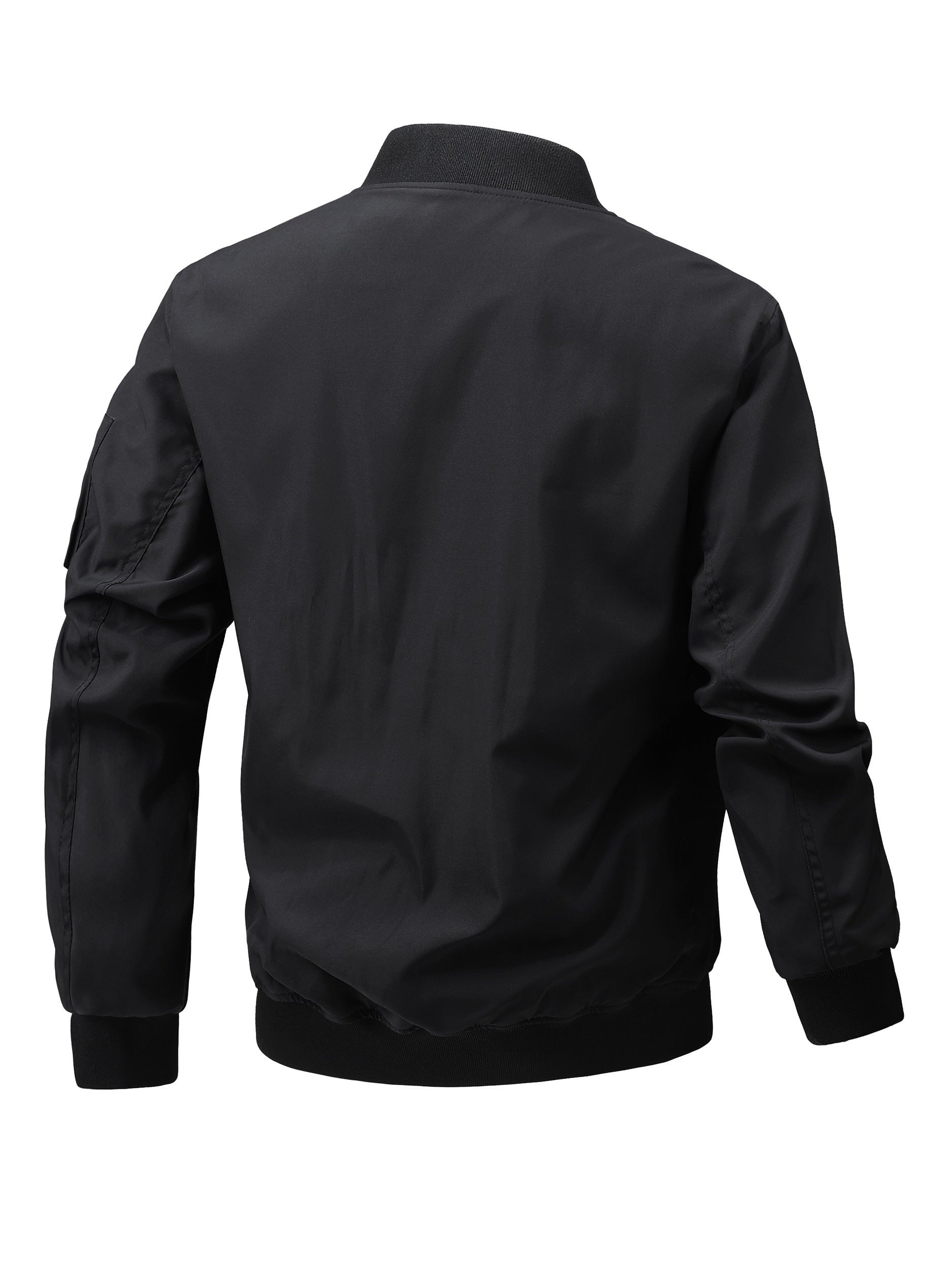Men's Windproof Zip-Up Jacket – fern green – view 4