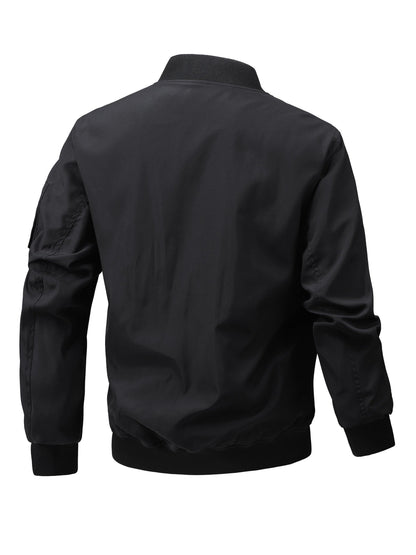 Men's Windproof Zip-Up Jacket – fern green – view 4
