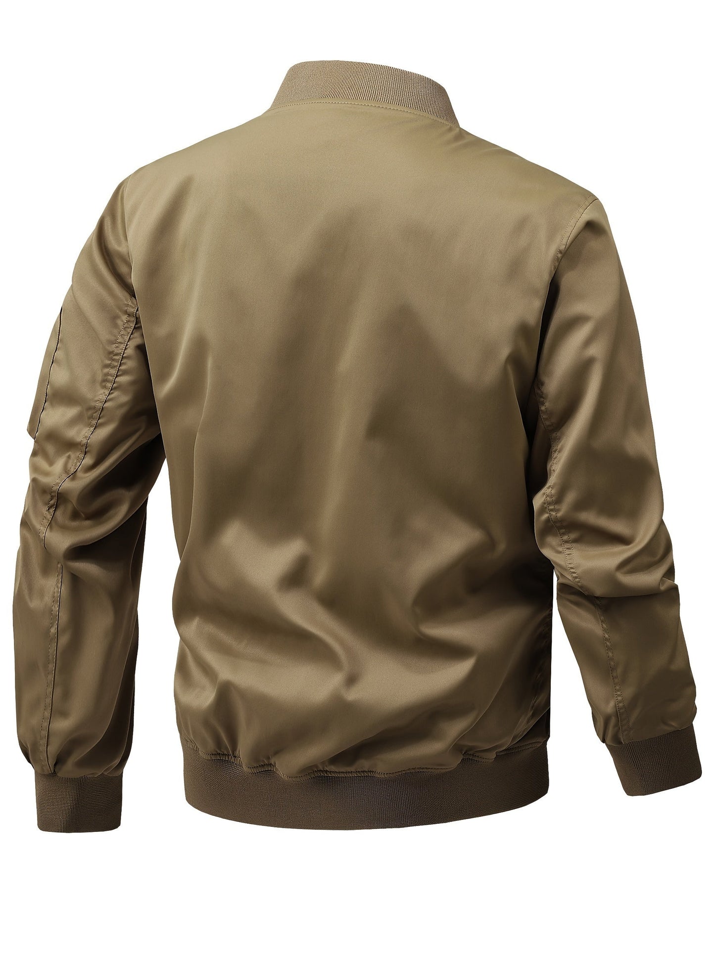 Men's Windproof Zip-Up Jacket – fern green – view 6