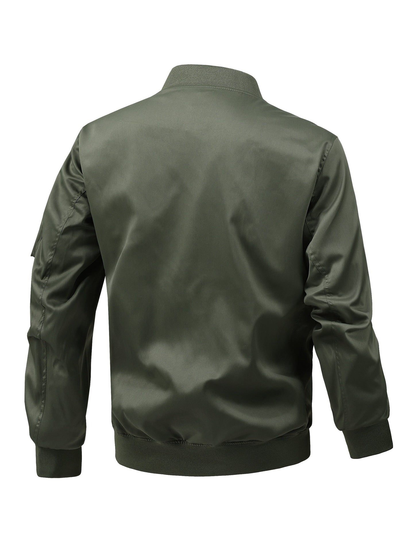 Men's Windproof Zip-Up Jacket – fern green – view 11