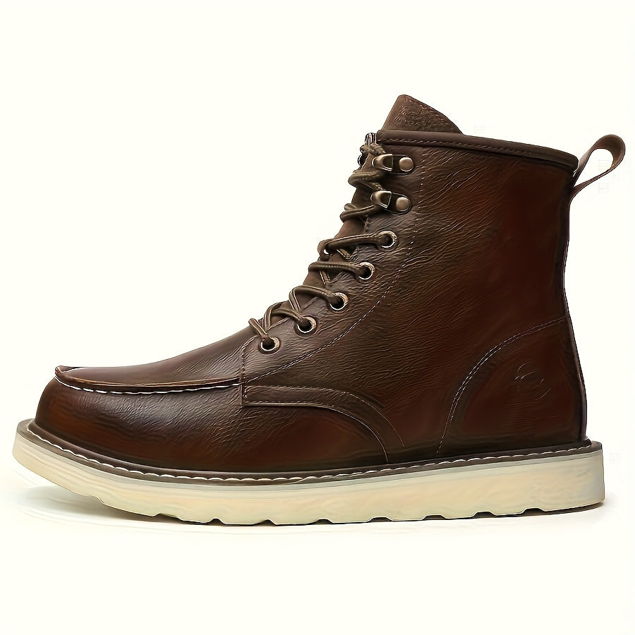 Men's Work & Safety Boots - Puncture Resistant & Non-Slip Sole – Dark Brown – view 13